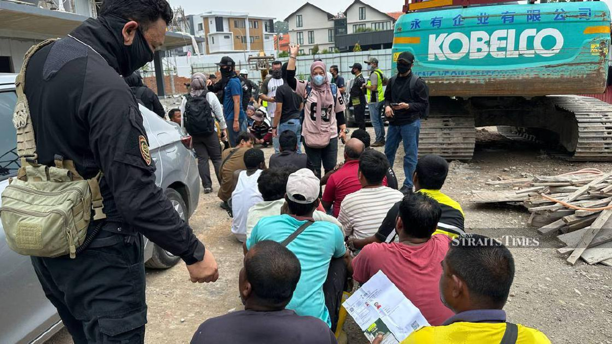 528 Foreign Workers Detained in Major Immigration Enforcement Drive Across Construction Sites