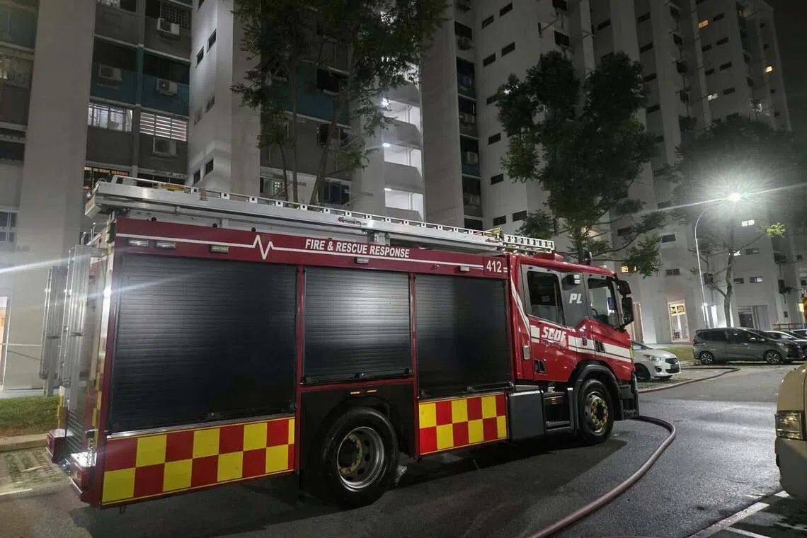 One dead, 50 evacuated after early morning fire at Jurong East HDB block in Singapore