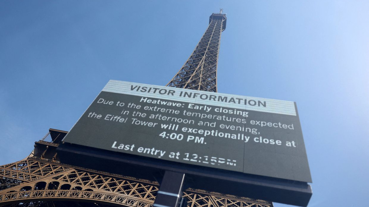 Paris heatwave drives away tourists as iconic landmarks shut early