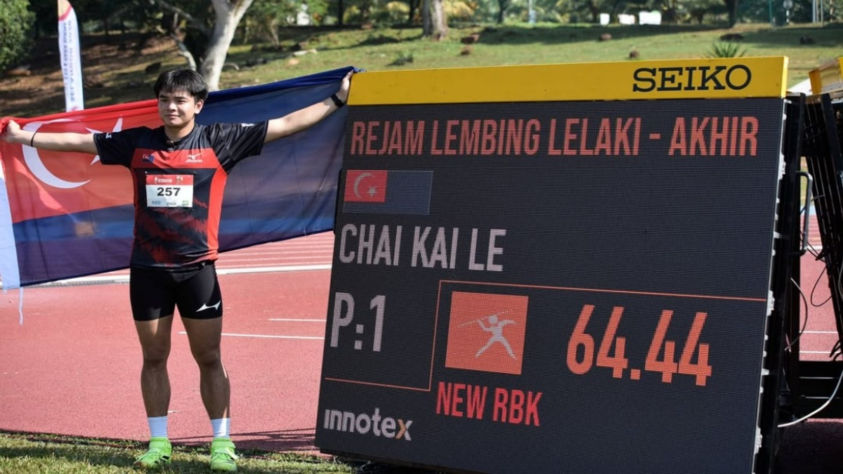 Johor's Kai Le Shatters 26-Year SUKMA Javelin Record with 64.44m Gold