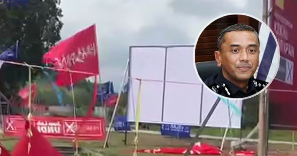 First Arrest Made in Negri Sembilan Over Damaged Election Flags