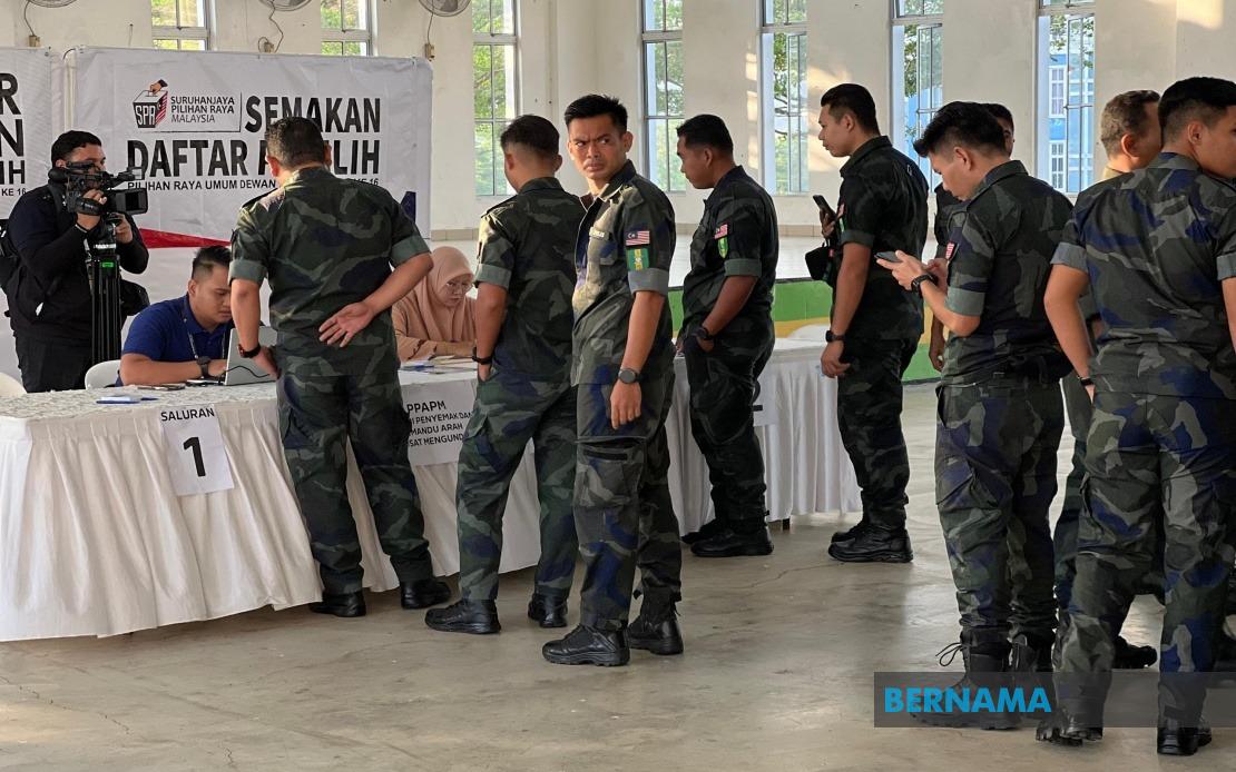 64 Early Voting Centres Operational as Johor Election Security Forces Cast Ballots