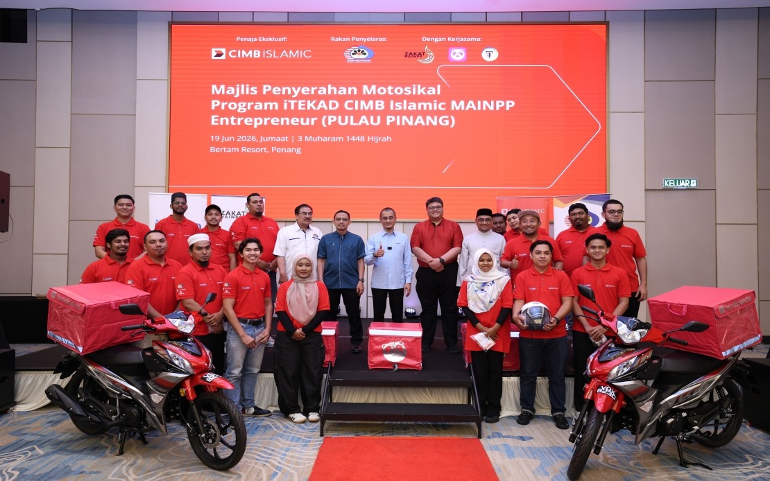 Twenty Entrepreneurs Receive Motorcycles Under iTEKAD CIMB Islamic-MAINPP Programme