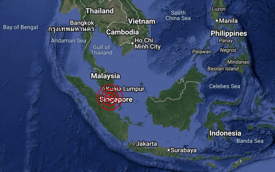 Minor Earthquake Shakes Waters Off Batu Pahat in Johor