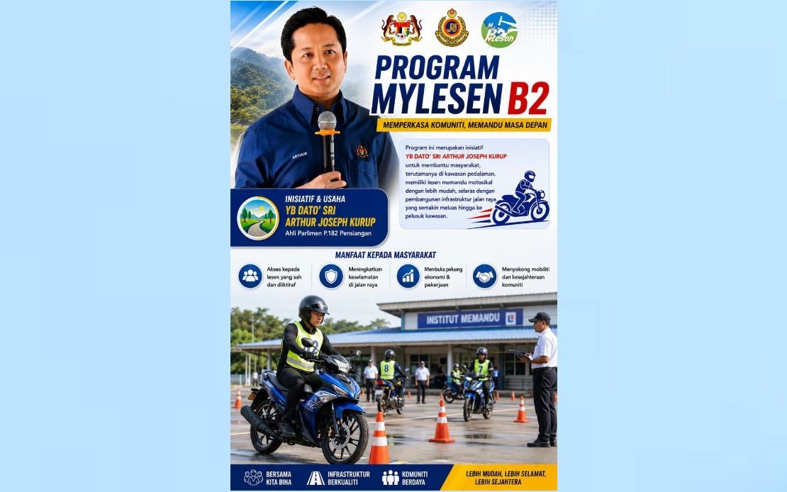 MyLesen B2 Programme Returns to Pensiangan to Expand Motorcycle Licensing Access in Rural Sabah
