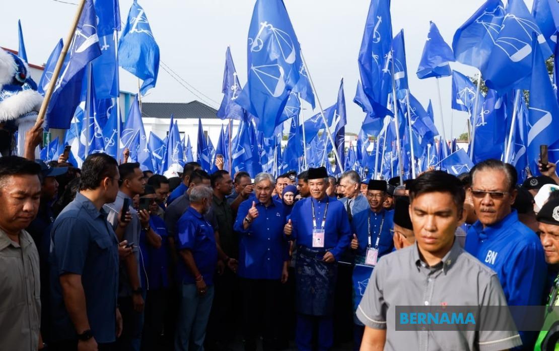 Negeri Sembilan Election: Top BN and PAS Leaders Rally Behind Candidates at Nomination Filing