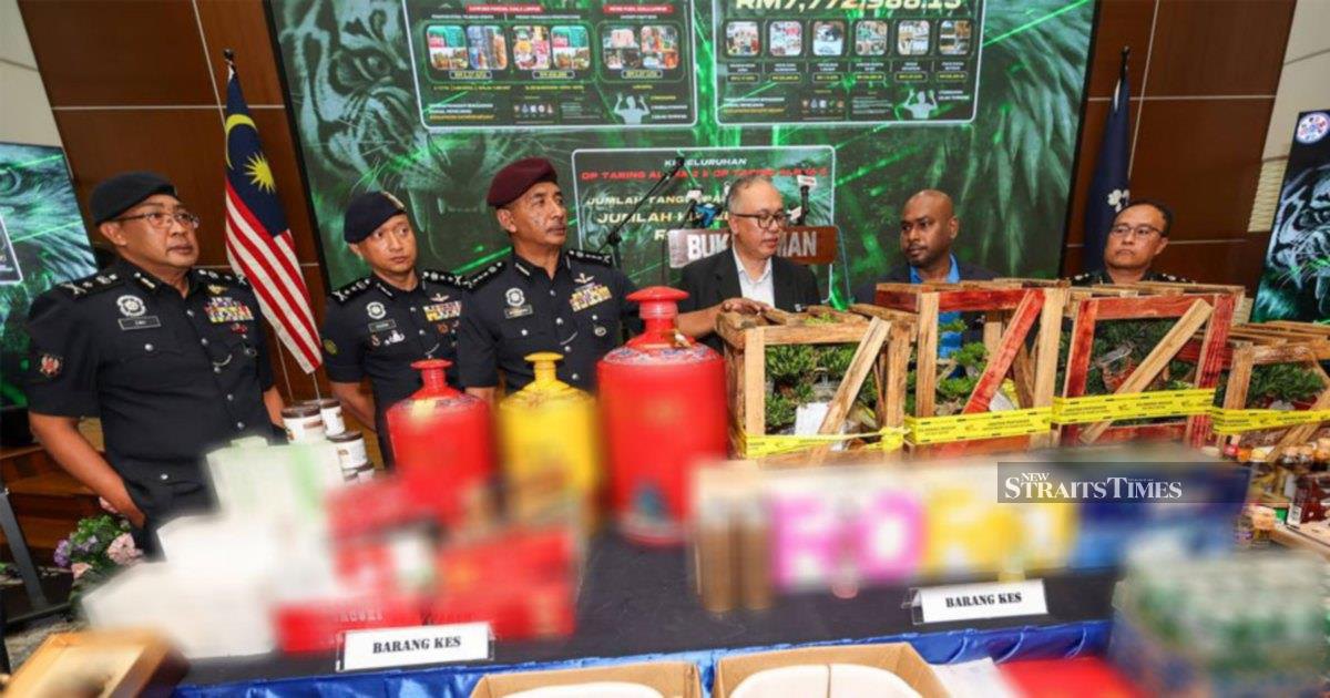Five arrested, RM12.8mil in contraband seized in KL and Klang smuggling raids