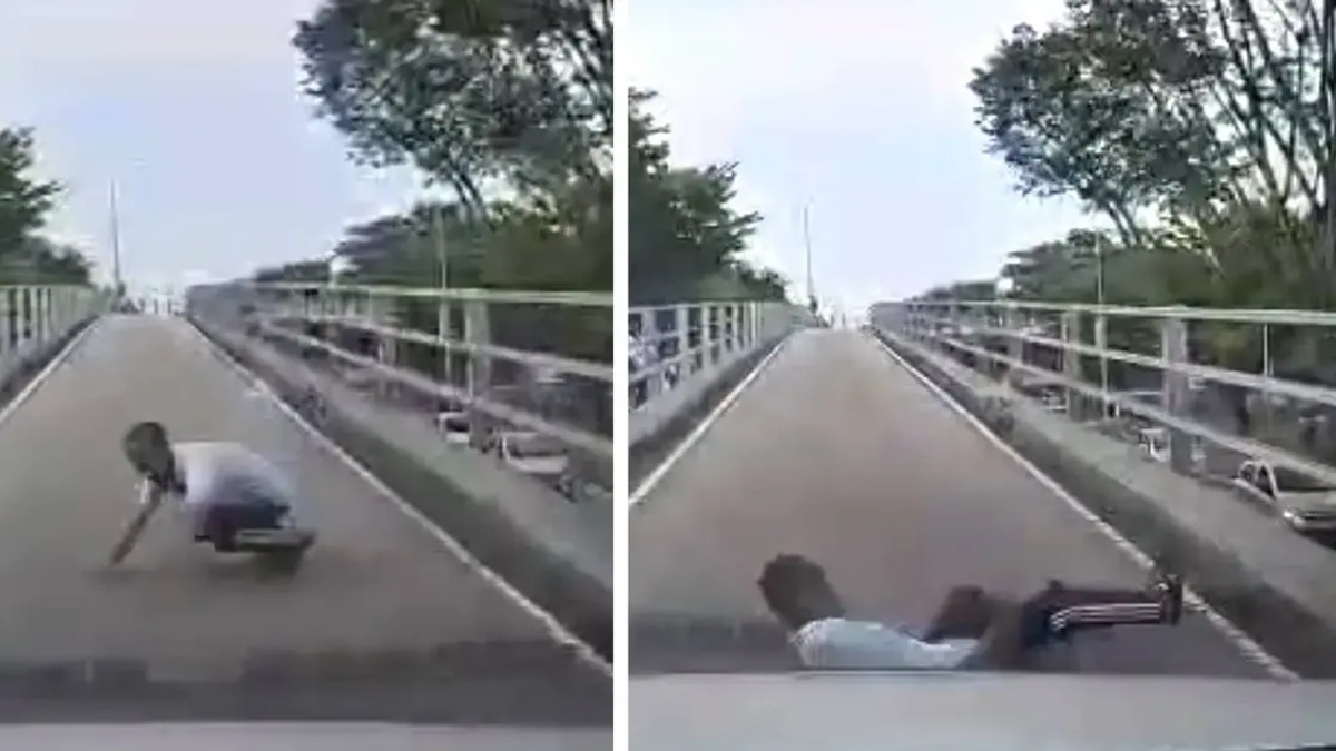 Myanmar National Who Fell from Batu Lanchang Flyover Had Prior Police Record
