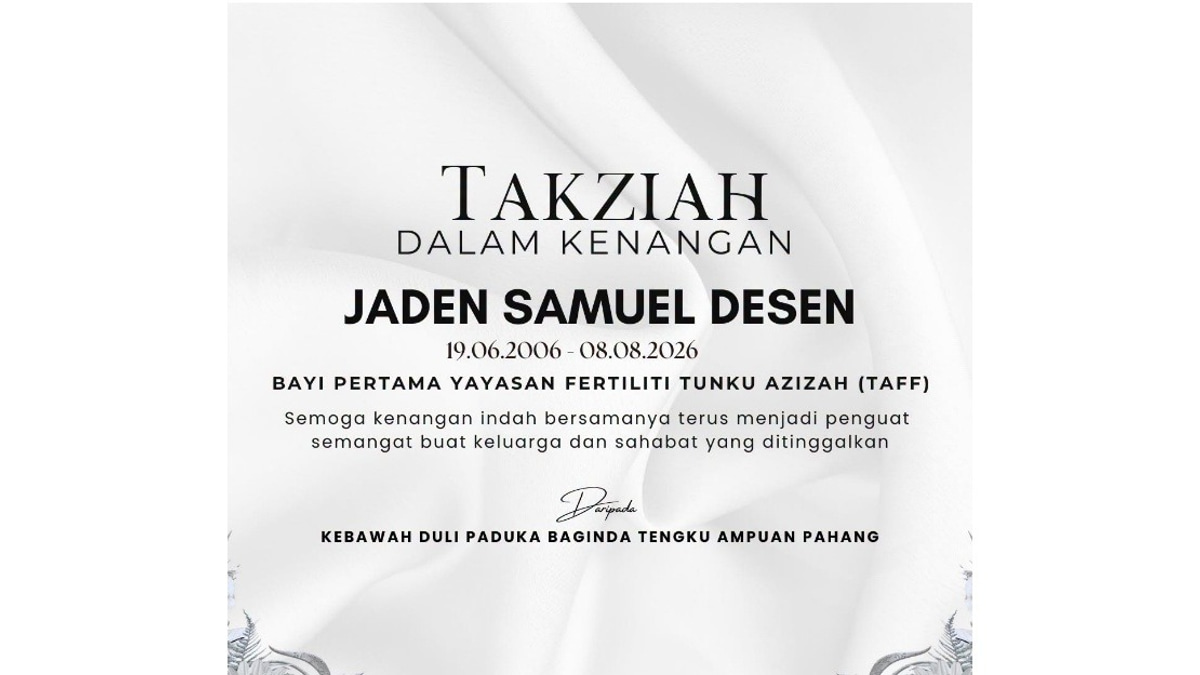 Tunku Azizah Mourns Passing Of TAFF's First IVF Success Story