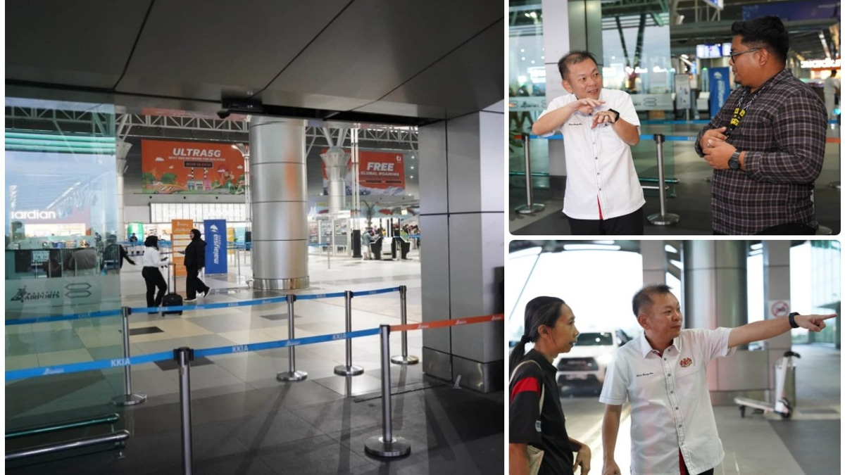 Driver Injured After SUV Crashes Through Glass Doors at Kota Kinabalu Airport Departure Hall