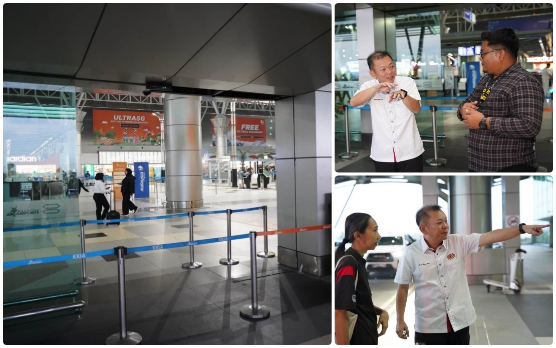 Driver Injured After SUV Crashes Through Glass Doors at Kota Kinabalu Airport Departure Hall