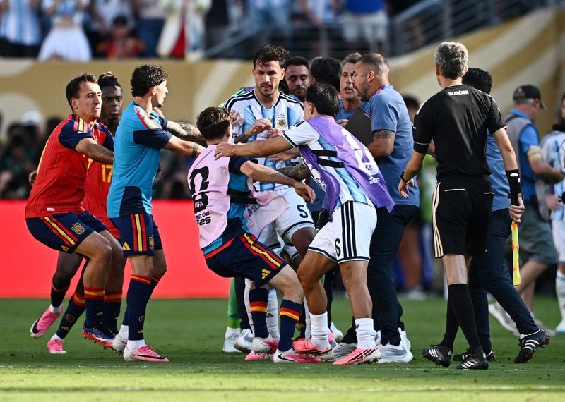 FIFA Opens Formal Investigation into World Cup Final Brawl Between Spain and Argentina