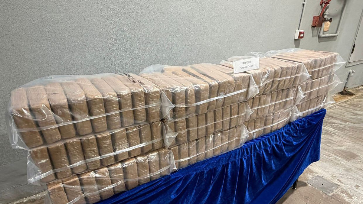 Hong Kong police seize 361kg of cocaine in raids on yachts, marking year's largest trafficking case