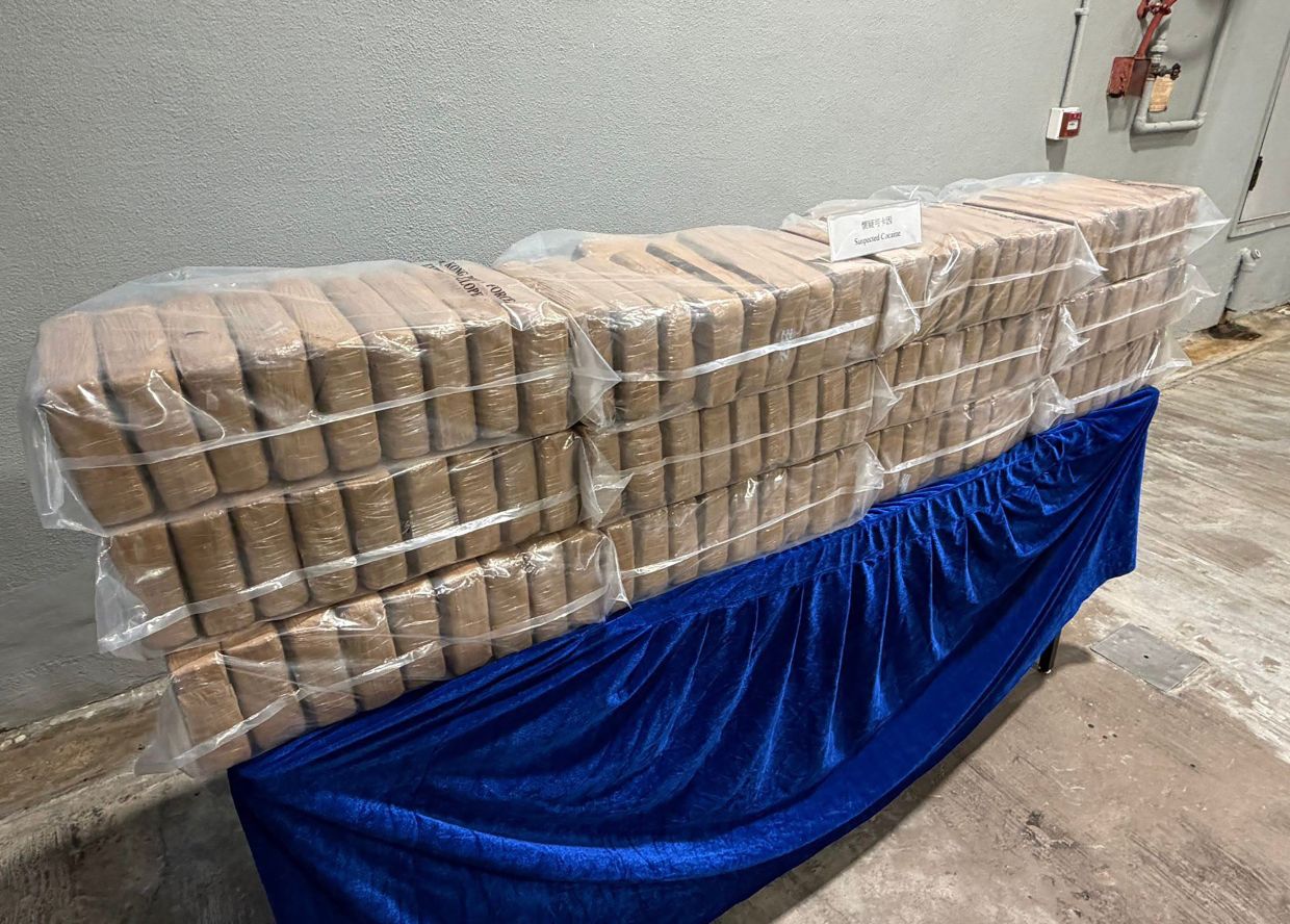 Hong Kong police seize 361kg of cocaine in raids on yachts, marking year's largest trafficking case