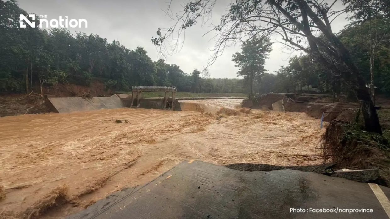 Flash floods devastate northern Thailand as roads collapse and hundreds flee homes