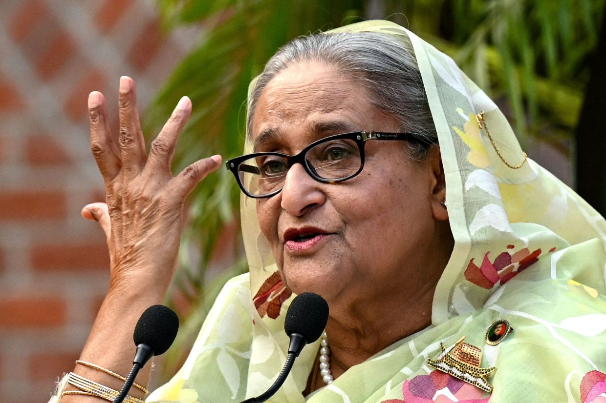 India distances itself from Hasina's virtual speech as Bangladesh tightens media restrictions