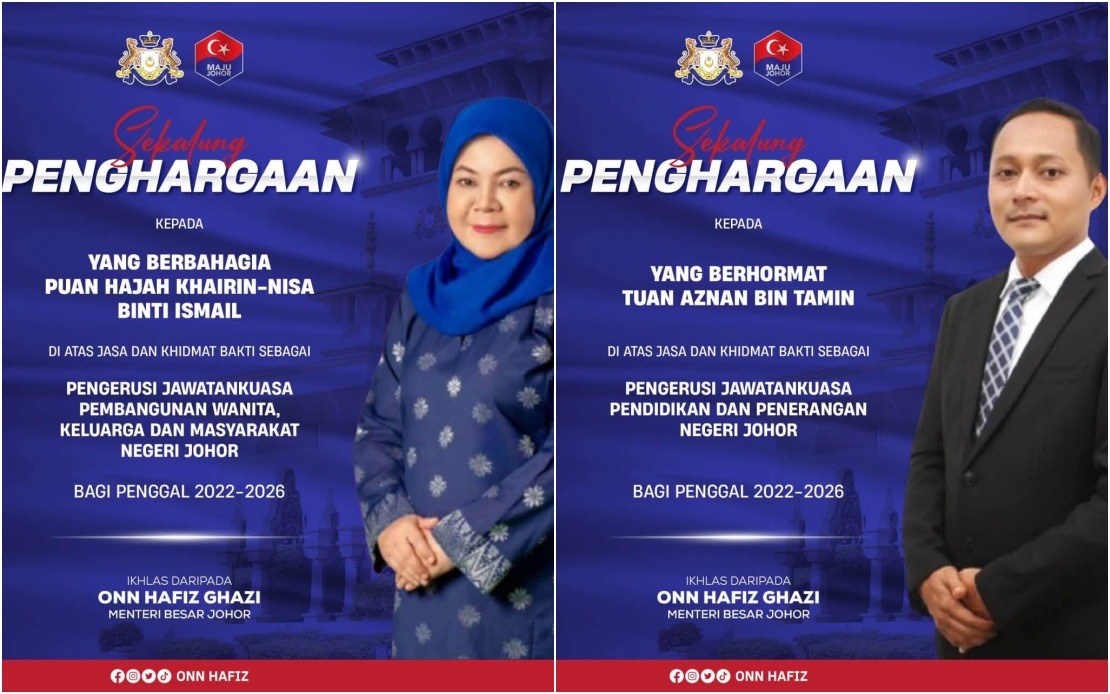 Onn Hafiz Acknowledges Former Exco Members' Contributions as Johor Reshapes Cabinet