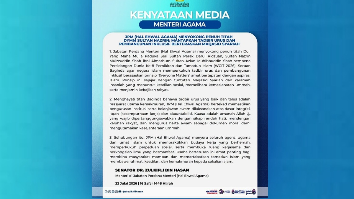 Malaysia's Religious Affairs Ministry Embraces 'Everyone Matters' Governance Model