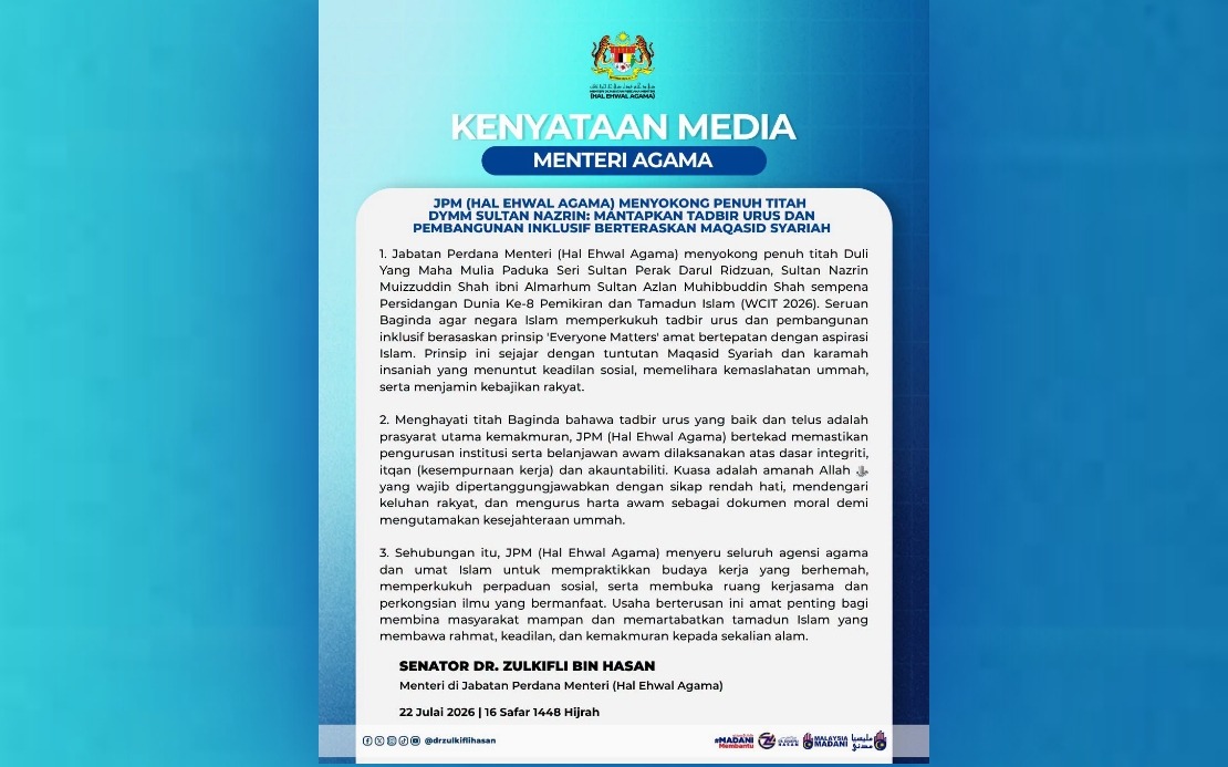 Malaysia's Religious Affairs Ministry Embraces 'Everyone Matters' Governance Model