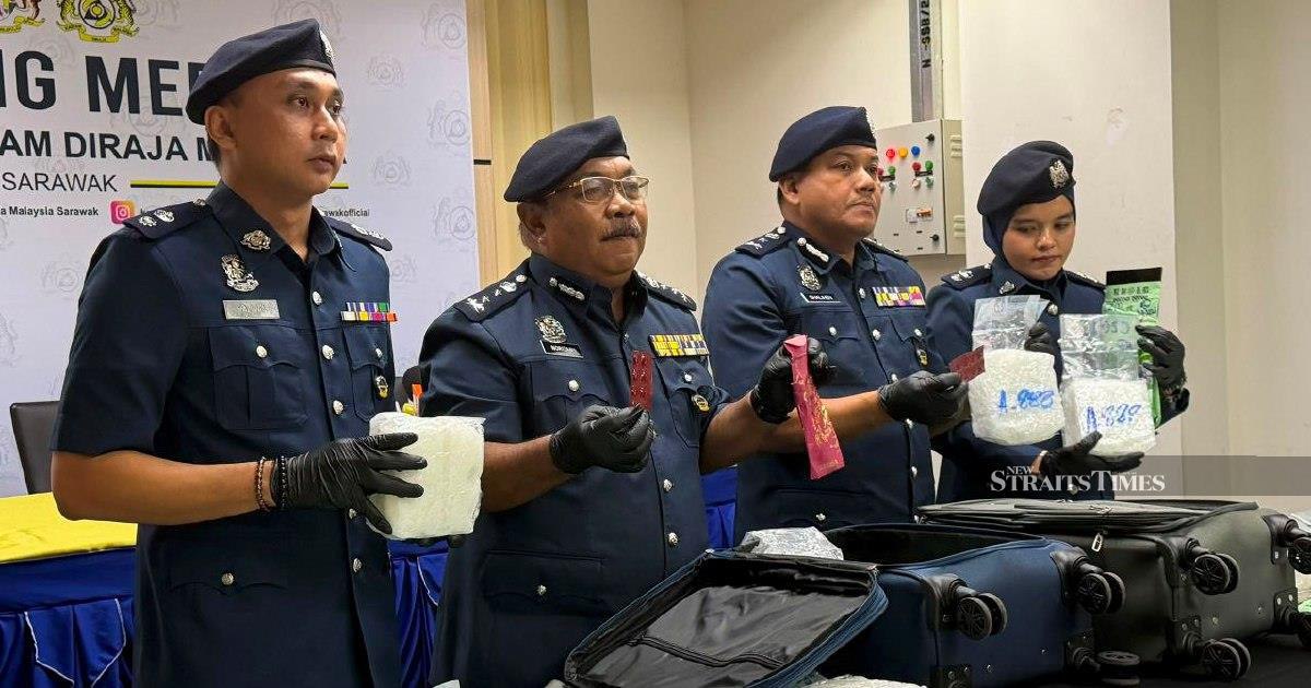 Sarawak Customs Intercepts Major Drug Shipment at Kuching Airport, Two Suspects Detained