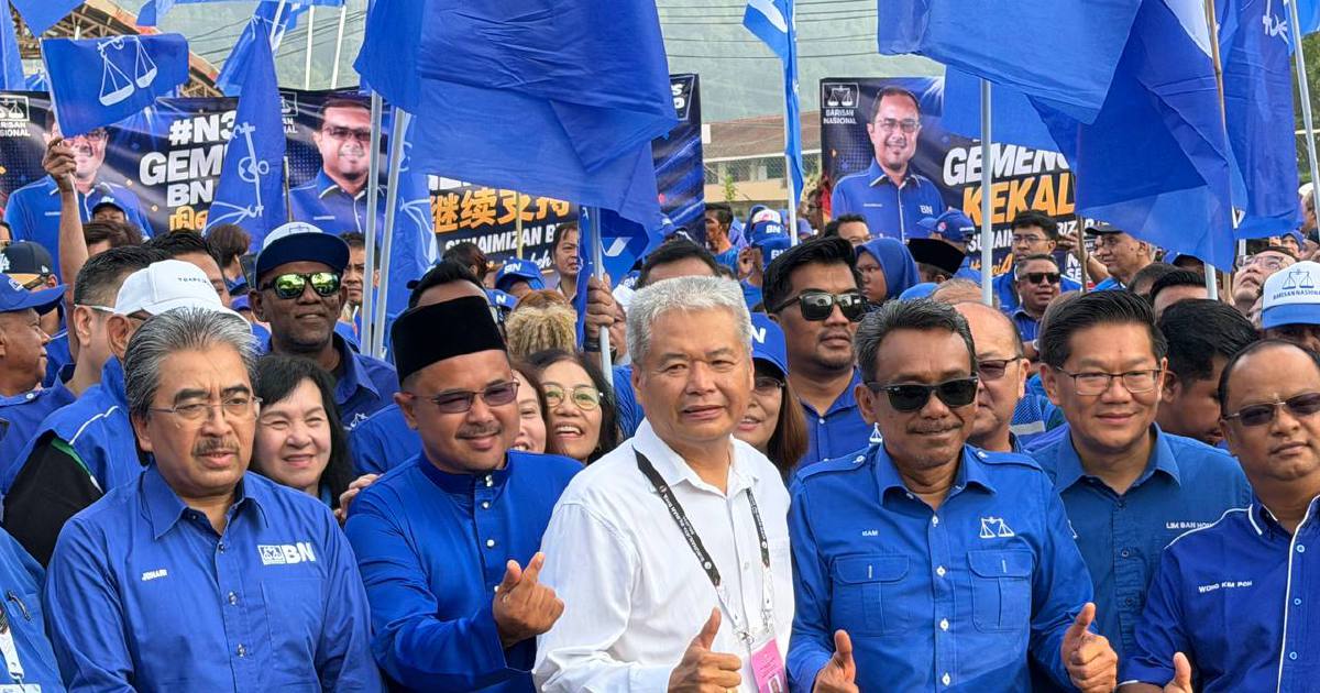 Senior Umno figures mobilise for Negri Sembilan campaign as BN candidates file nominations in Tampin